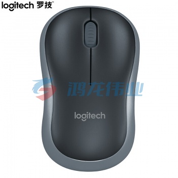 罗技(Logitech) M185 无线鼠标 电池款10米覆盖即插即用无线鼠标 黑色