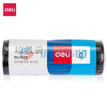得力(deli) 办公垃圾袋 加厚塑料袋垃圾袋9573 30只装 1卷