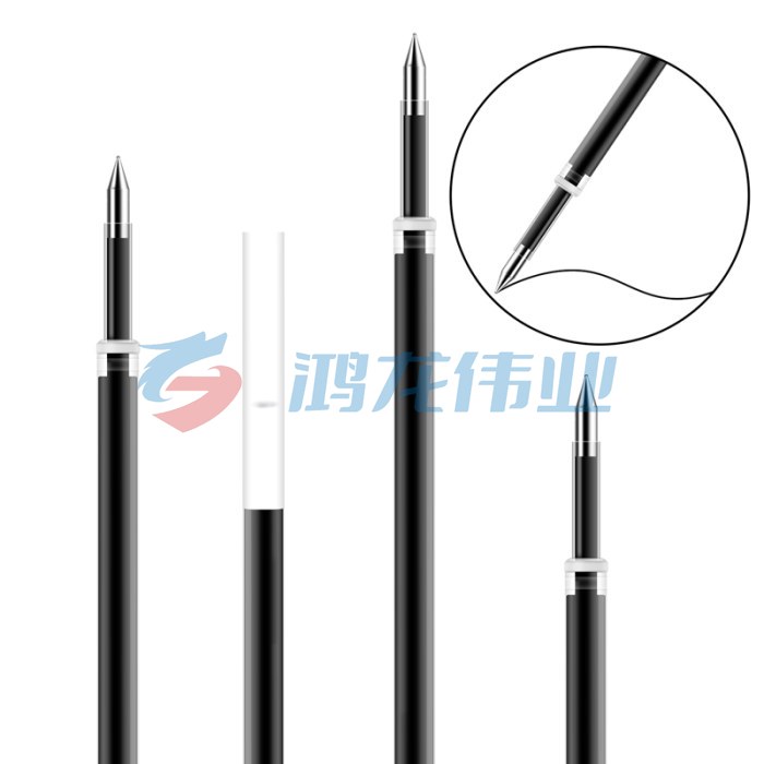 得力(deli)0.5mm按动中性笔笔芯 适用S01中性笔使用 20支/盒(10盒起售)黑色6906