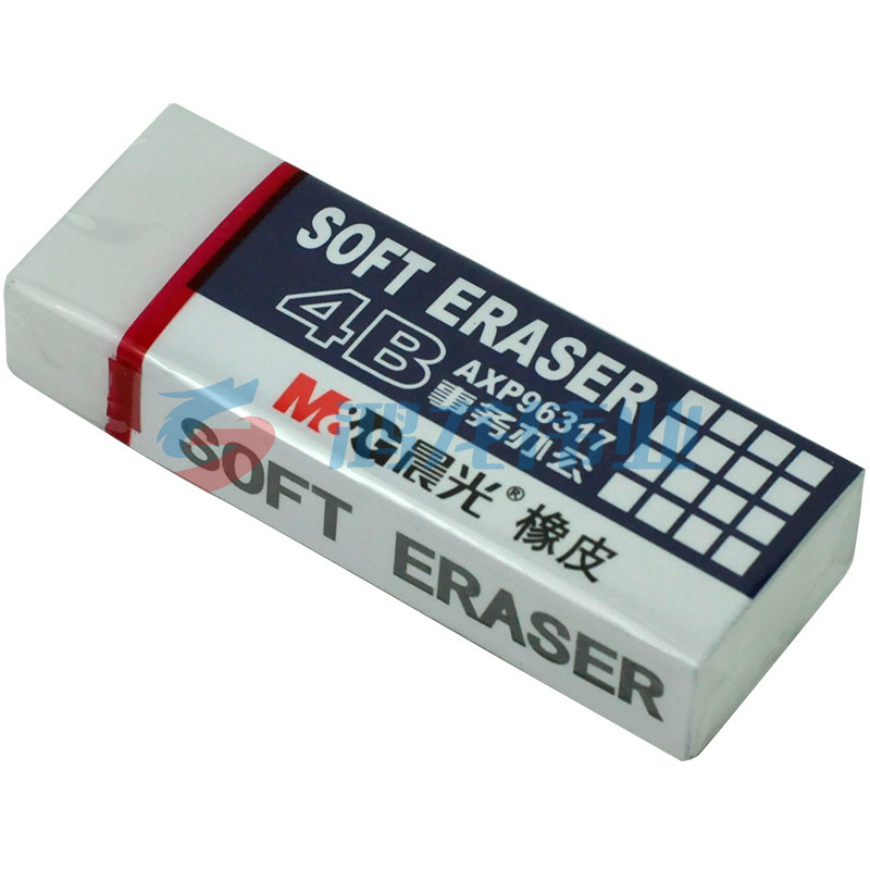 晨光 M＆G 4B事务办公橡皮 AXP96317 65*24*12mm (白色) 30块/盒