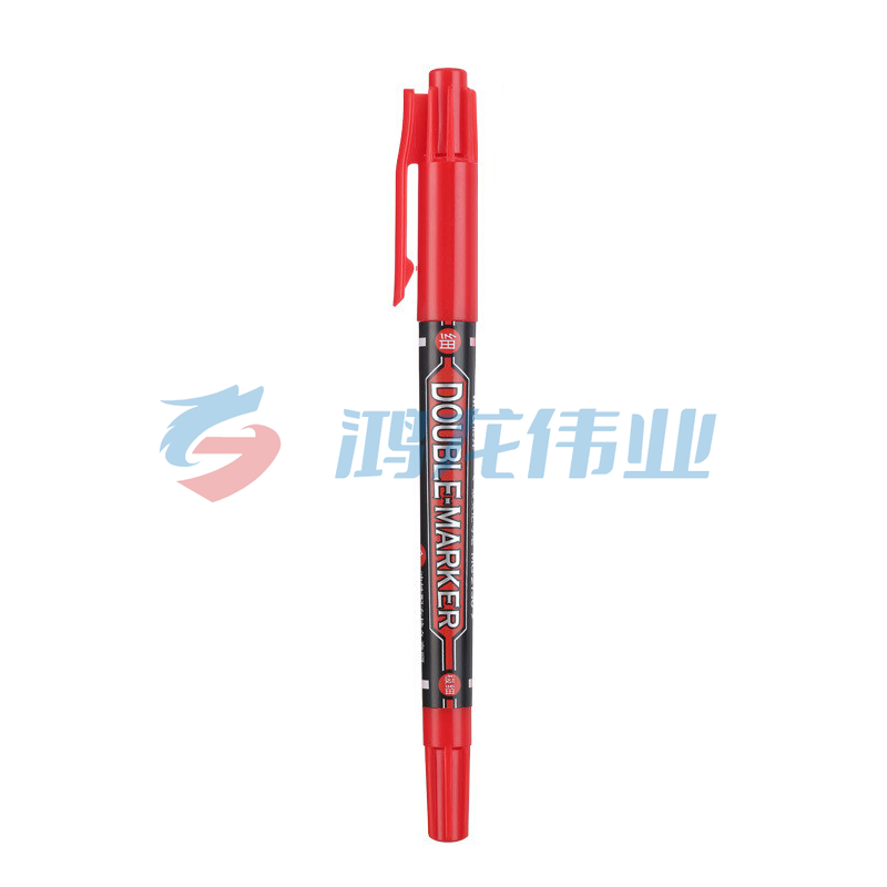 晨光 M＆G 小双头记号笔 MG-2130 细头2.0mm 极细头0.5mm (红色) 12支/盒