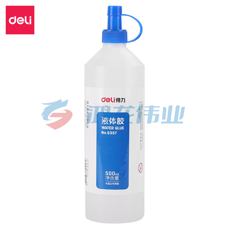 得力6357液体胶(透明)(500ml/瓶)