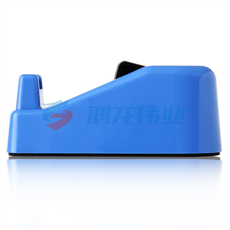 得力811小号胶带座切割器封箱器(胶带宽度 ≤18mm) 蓝灰随机