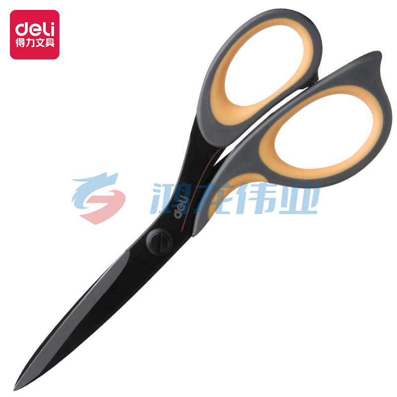 得力6027剪刀(黑)