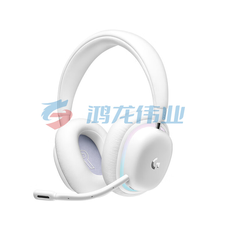 罗技(G) G735极光游戏耳机头戴式 无线蓝牙双模 虚拟环绕声女生 RGB灯效可拆卸耳罩麦克风 白色 (XTGM202307211317015)