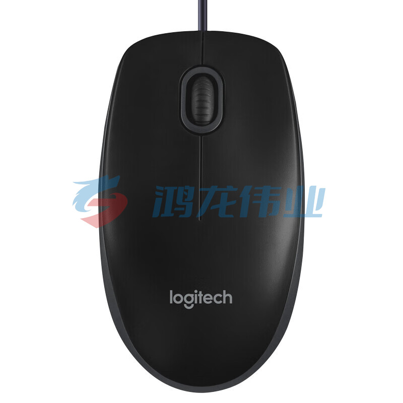 罗技(Logitech)B100企业版 办公鼠标有线鼠标对称鼠标 黑色 (XTGM2023072113144510)
