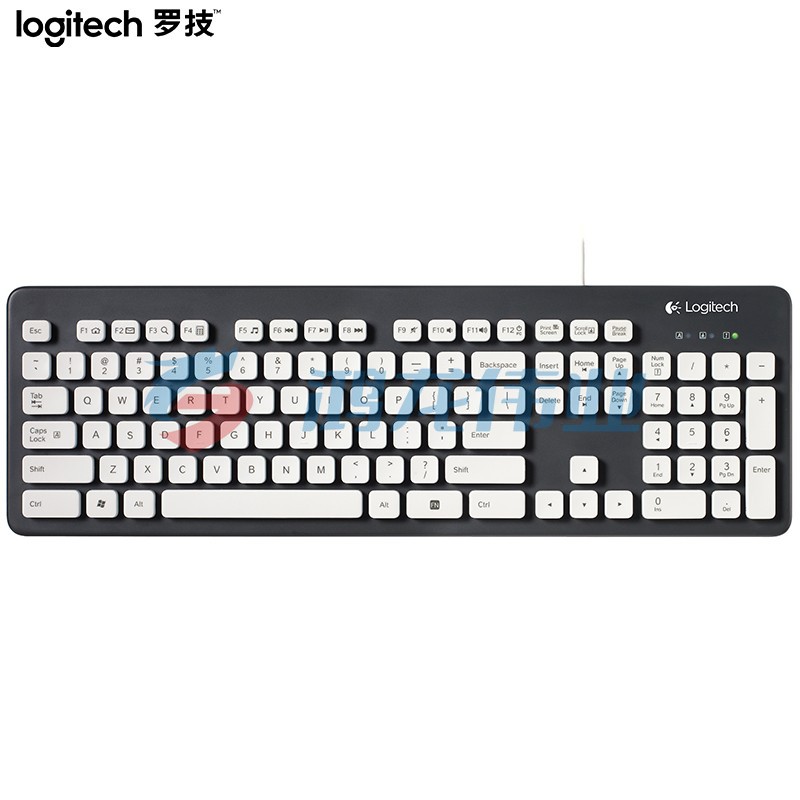 罗技(Logitech)K310  键盘 有线键盘 办公键盘 女性 防水键盘 全尺寸 黑色  (XTGM2023072113183214)