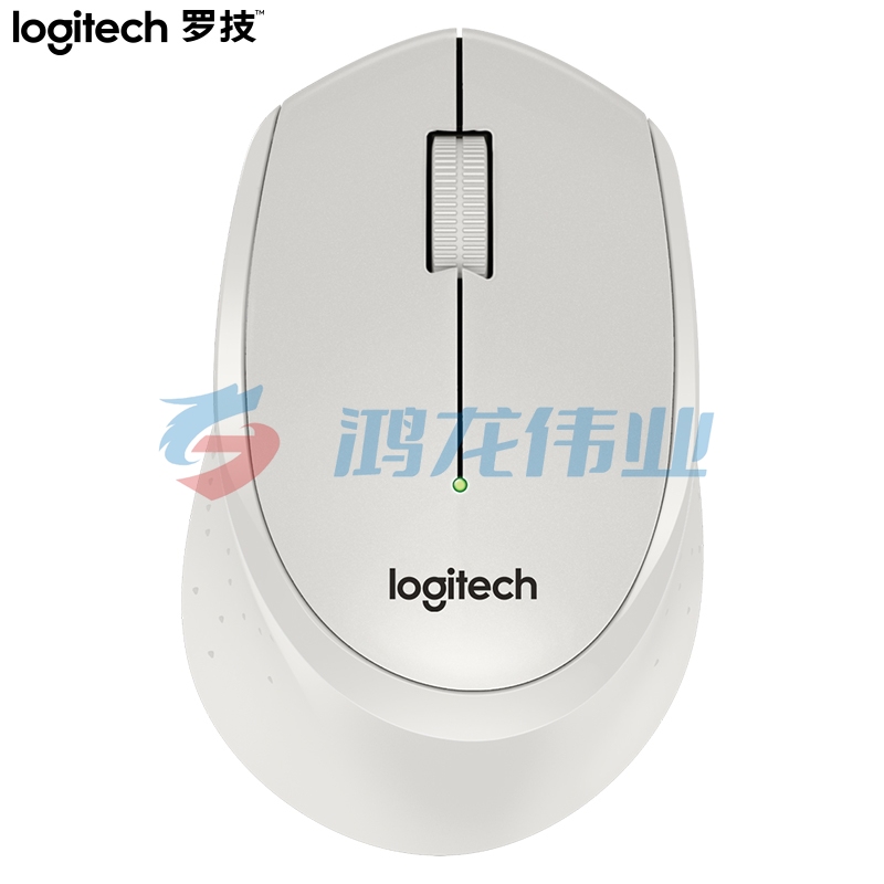 罗技(Logitech)M330  无线鼠标  白色 带无线2.4G接收器 (XTGM202307211318092)