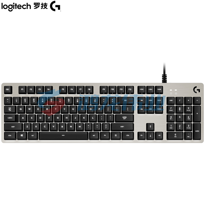 罗技(G)G413机械键盘 K845升级版 有线机械键盘  全尺寸背光 铝合金机身  银色 (XTGM202307211317213)