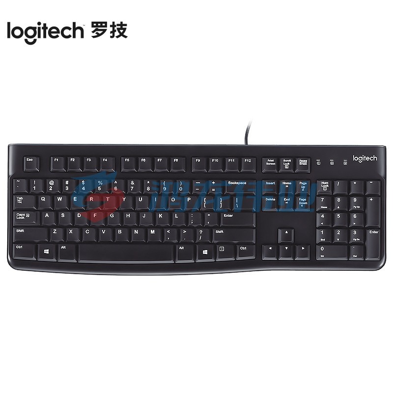 罗技(Logitech) 键盘K120 键盘 有线键盘 办公键盘 全尺寸 黑色 U口 黑色  (XTGM202307211316522)