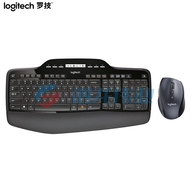 罗技(Logitech)MK710无线键鼠套装 办公键鼠套装 全尺寸 黑色  (XTGM202307211318415)