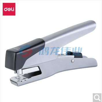 得力0358手握式省力订书机(银)