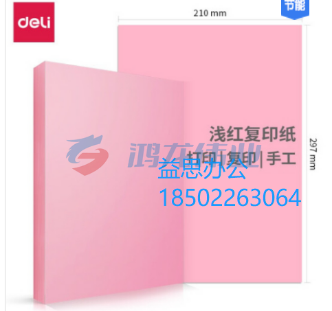 得力A4粉纸  手工纸 彩纸
