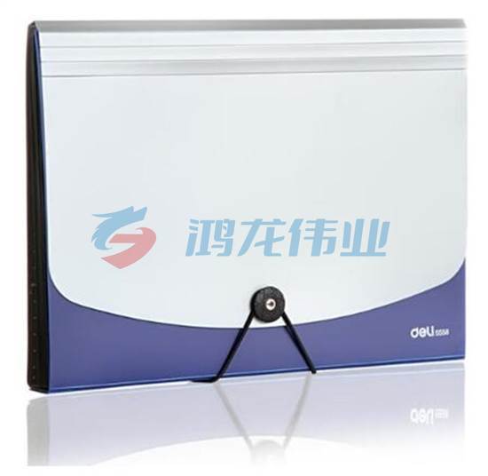 得力 5558 风琴包(蓝)   WLSZ06281322076989