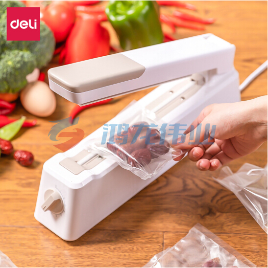 得力(deli)16498封口机手压式封口机手压式塑料袋食品袋塑封机 封口宽度5mm