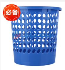 得力9556圆形纸篓(蓝)(只)