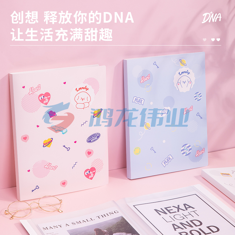 得力插页夹 72493_30页资料册(混)(个)颜色随机