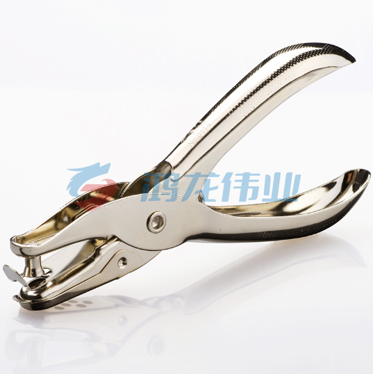 得力(deli) 手握式全金属单孔打孔器打孔机银色 0114