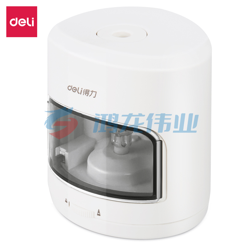 得力0502电动卷笔刀(单位：盒)白色