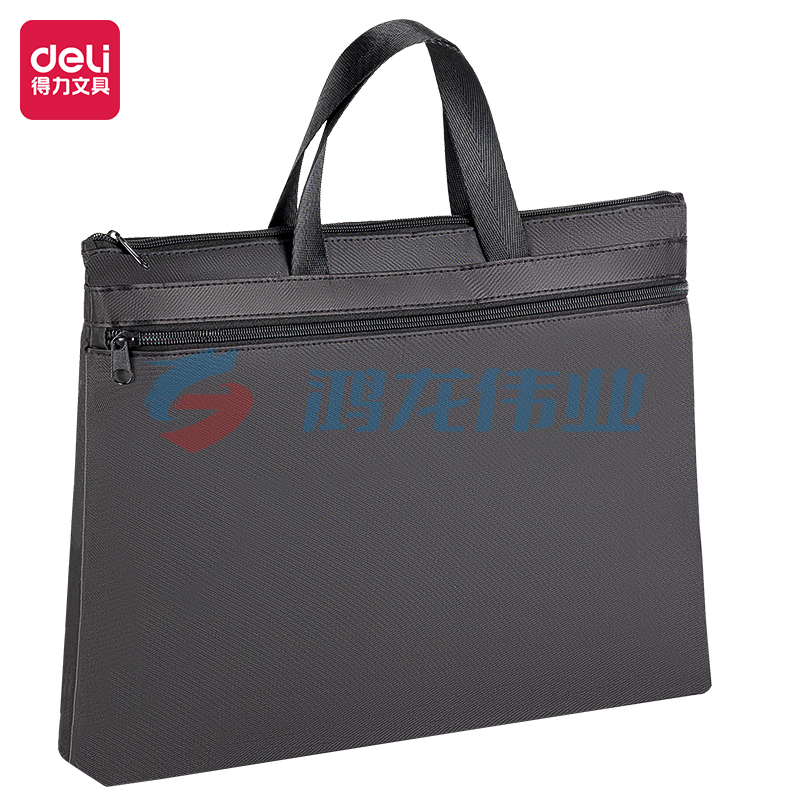 得力(deli) 5840A老品升级扩容手提收纳袋(黑)(个) TJHX08051009107169