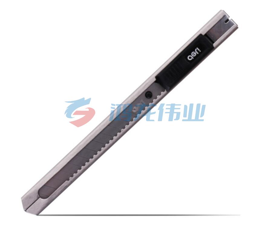 得力(deli)金属小号美工刀 自动锁裁纸刀小刀 办公用品 2058