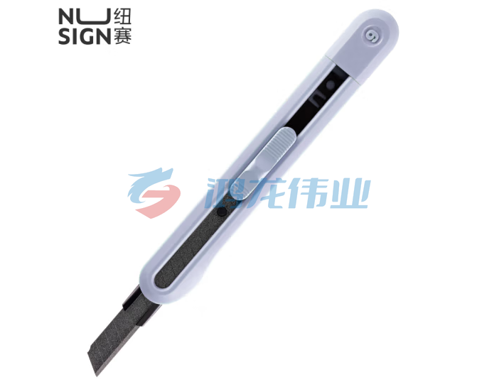 得力(deli)纽赛NS063T小号特氟龙美工刀壁纸刀 尾部自带折刀器 薄雾紫