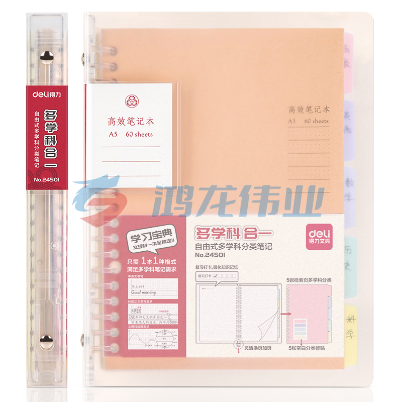 得力24501高效笔记本(透明)(本)