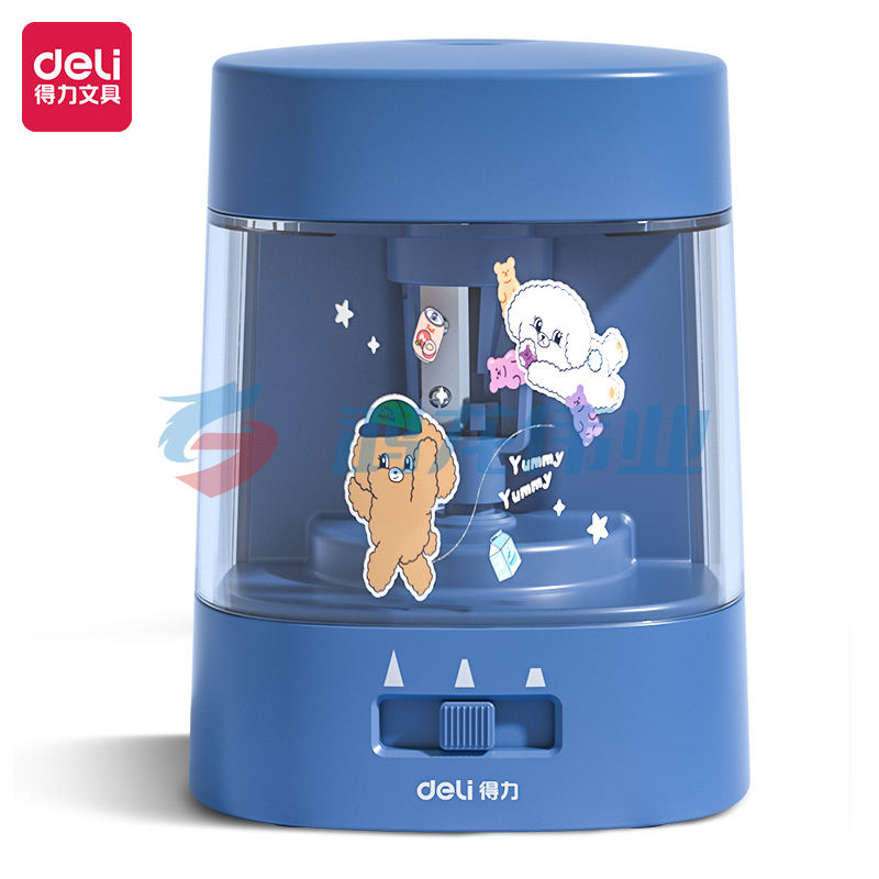 得力(deli) 68658A电动卷笔刀(蓝色)(个) TJHX07221615545685