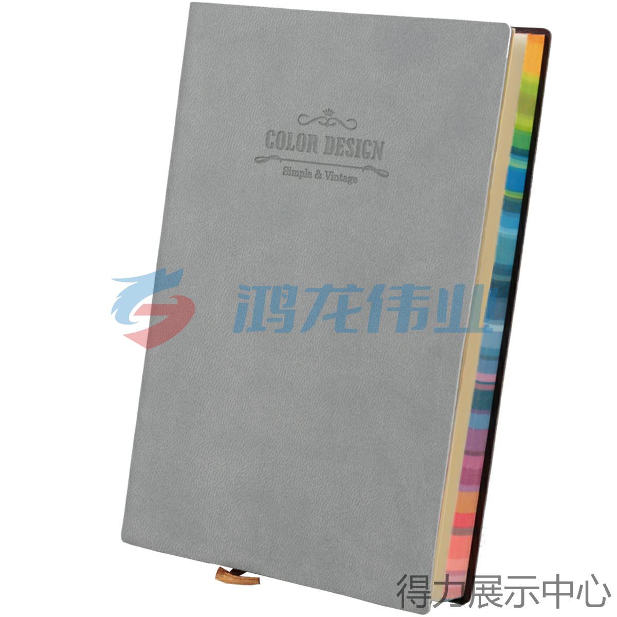 得力3184活力系列皮面本(灰色)笔记本
