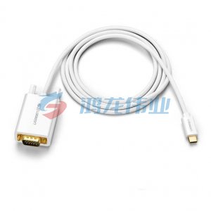 绿联 UGREEN 30842 Type-C转VGA转接线 USB-C转换器 1.5米