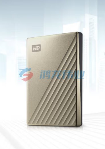西部数据(WD) 2TB 移动硬盘WDBC3C0020BGD Type-C My Passport Ultra 2.5英寸 金色 机械硬盘 便携存储 密码保护 兼容Mac