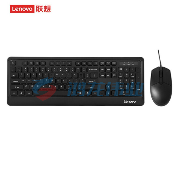 联想(lenovo)KM102 有线键鼠套装 办公键盘套装