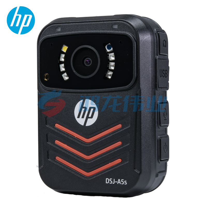 惠普（HP）DSJ-A5S 执法记录仪1800P高清红外夜视4000万像素现场记录仪 16G内存卡