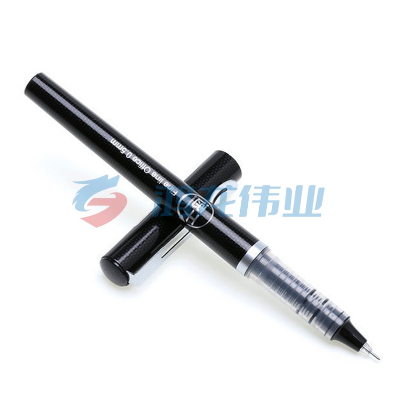 晨光(M&G) ARP57501大容量中性笔0.5mm速干直液式签字笔水笔走珠笔可换芯全针管办公用 黑色 按盒购买