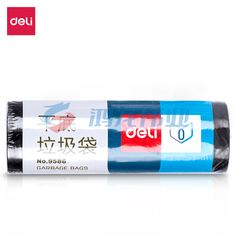 得力(deli) 平底垃圾袋 9586 黑色 30个/卷
