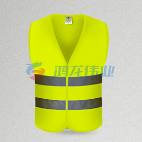 反光背心 反光马甲反光服反光衣荧光衣骑行交通施工环卫马甲 荧光黄 XXL