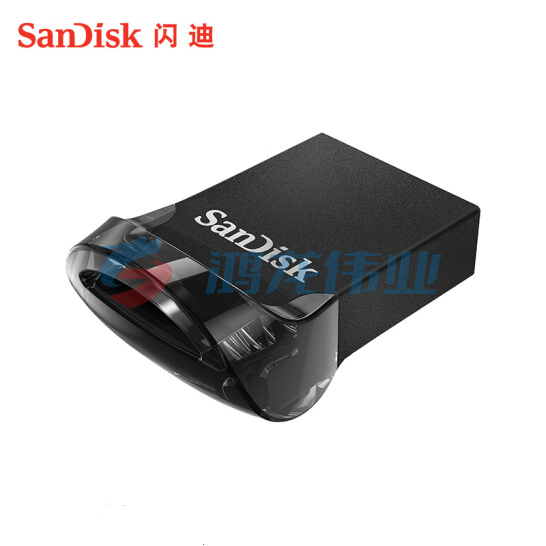 闪迪（SanDisk）64GB USB3.1 U盘 CZ430酷豆 黑色 读速130MB/s 车载U盘 小身材 大容量 