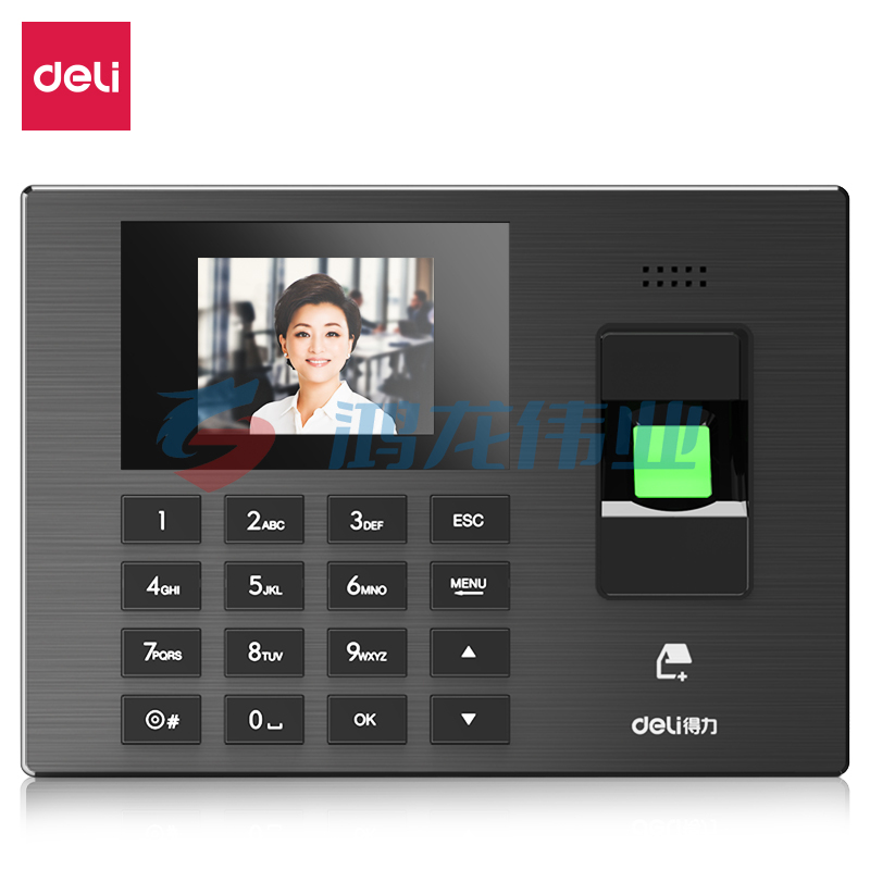 得力 3960CSE 智能企业云考勤机 指纹/手机定位考勤 wifi联网打卡机 APP远程管理 考勤数据接口可定制