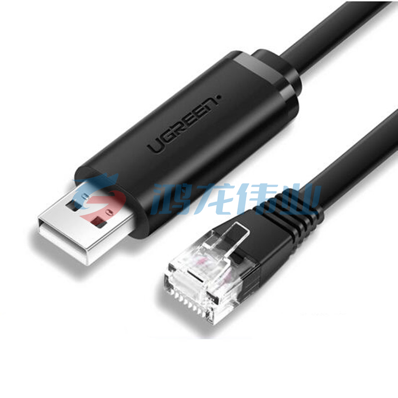 绿联(UGREEN) 60813 USB转RJ45Console调试线 3m