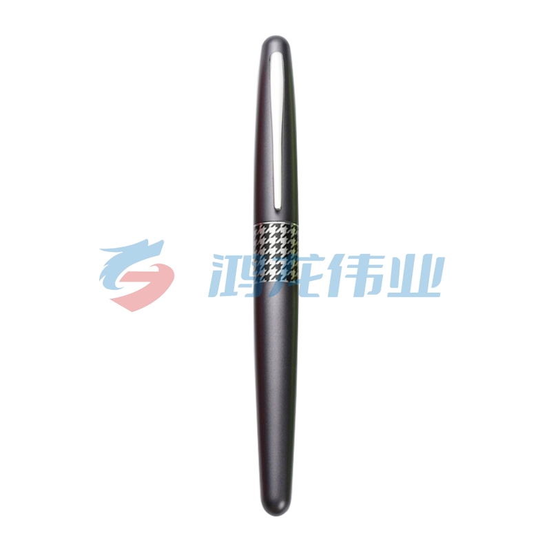 百乐（PILOT）88G钢笔商务签字笔 金属笔杆墨水笔练字学生钢笔礼盒FP-MR3 灰千鸟格M尖