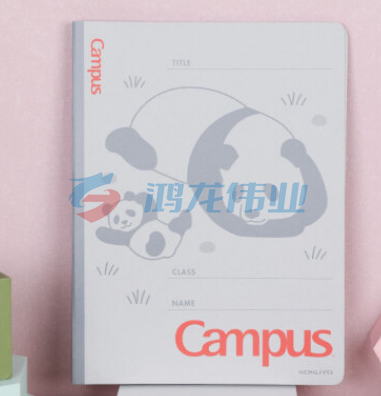 国誉(KOKUYO)进口Campus亲子小动物纸板装订文件收纳夹A4-S 熊猫1个装FU-CA10-4 