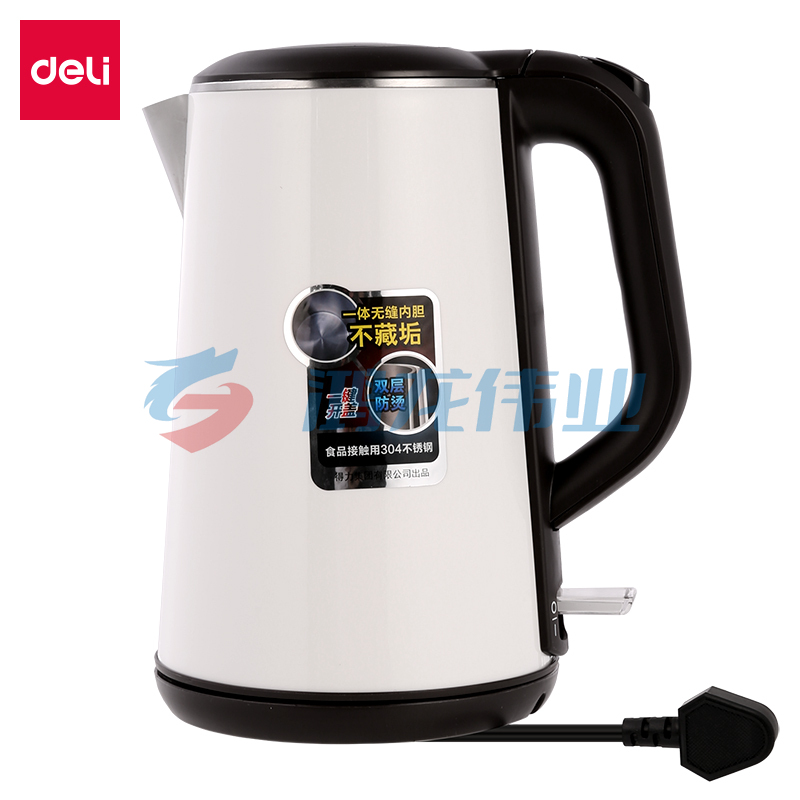 得力（deli）85604电热水壶（1.7L）(白)