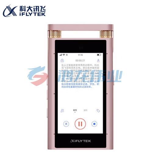 科大讯飞智能录音笔SR701 录音笔转文字 实时翻译 360°拾音 中英互译 免费转写 32G+云存储 玫瑰金