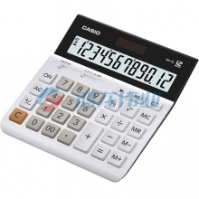 卡西欧（CASIO）DH-12-WE 12位 双电源 超宽计算器 白色