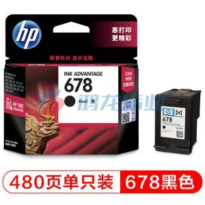 惠普（HP）CZ107AA 678 黑色墨盒（适用HP Deskjet1018/2515/1518/4648/3515/2548/2648/3548/4518）