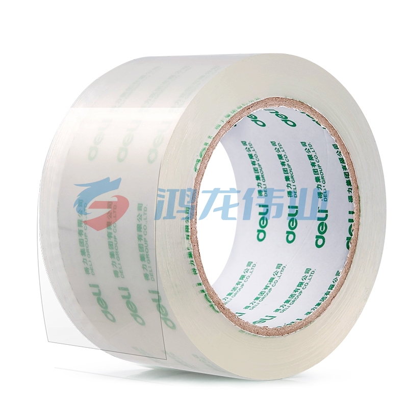 得力(deli)高品质高透明封箱胶带打包胶带 60mm*100y*50um(91.4m/卷) 6卷/筒 办公用品 30325