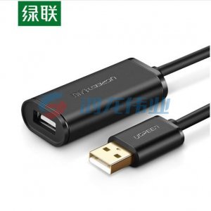 绿联 UGREEN US121 USB2.0延长线 公对母数据线 带信号放大器远距离传输加长线 25米   bwsj-2022080724030