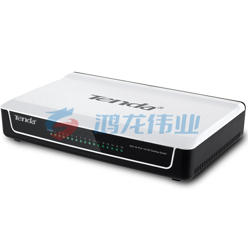 腾达（Tenda）S16 16口百兆交换机 企业家用宿舍组网 工程监控
