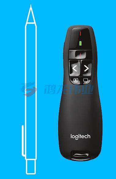罗技（Logitech）R400 无线演示器 ppt翻页笔 演示笔（激光笔）电子笔 投影仪遥控笔