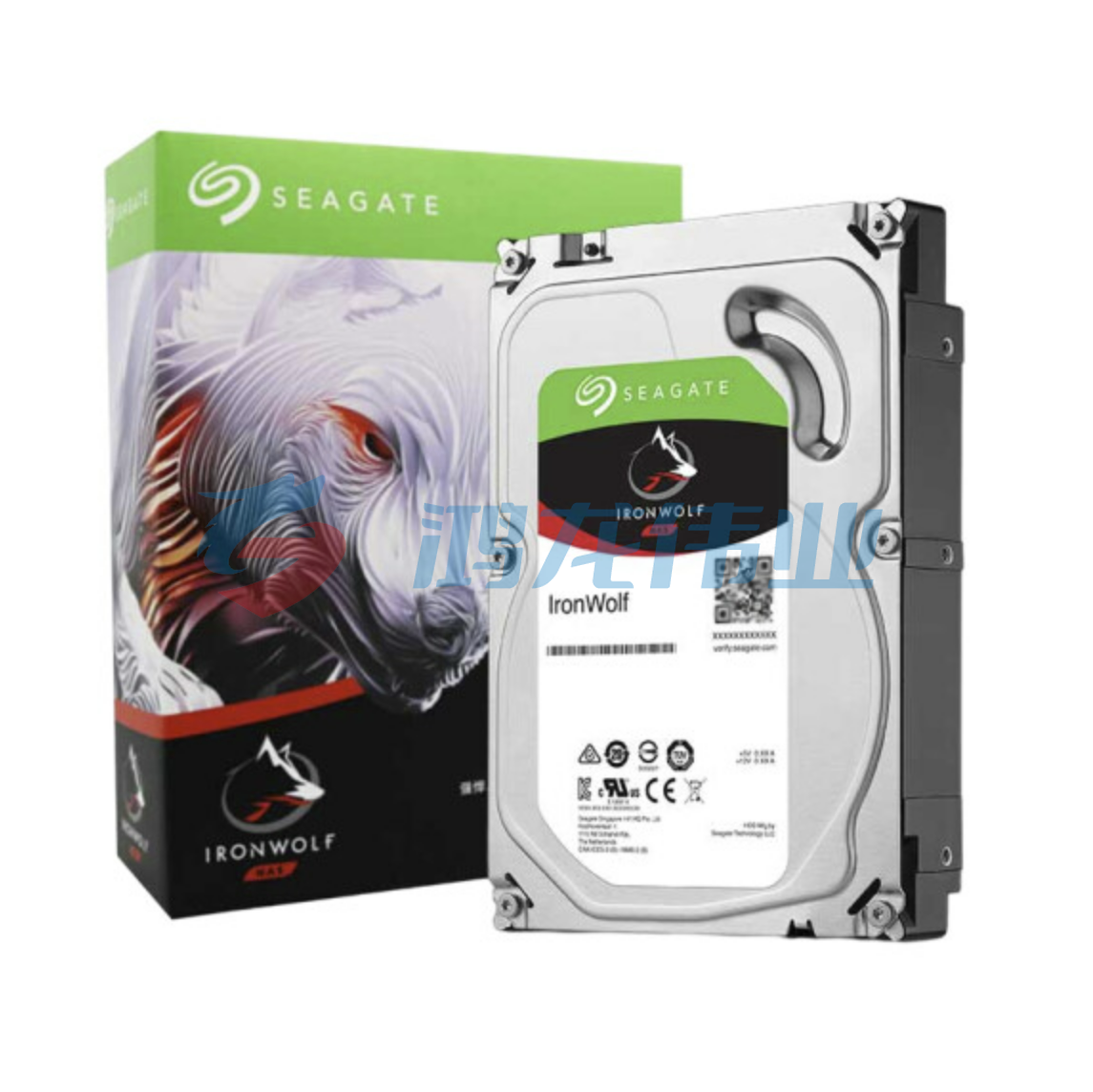 希捷(SEAGATE) 12TB 7200rpm【ST12000VN0008】 NAS硬盘 PMR CMR垂直磁记录 网络存储 SATA 希捷酷狼 数据恢复 (ID240)